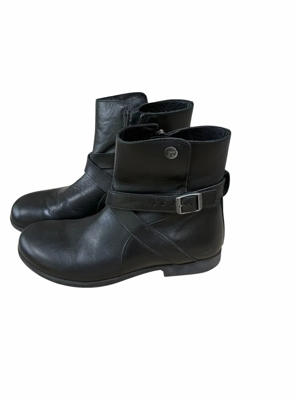 Birkenstock Collin’s Black Leather Slip-On boots size 37 Regular